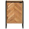 vidaXL Armoire de salle de bain bois massif d'acacia et fer