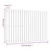 vidaXL T&ecirc;te de lit murale Noir 127,5x3x90 cm Bois massif de pin