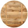 vidaXL Dessus de table &Oslash; 80x2,5 cm rond bois de manguier massif