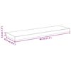 vidaXL &Eacute;tag&egrave;re murale flottante 4 pcs Gris brillant 80x23,5x3,8 cm MDF