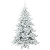 vidaXL Sapin de No&euml;l Artificiel &agrave; Branches Articul&eacute;es Blanc 180 cm