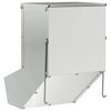 vidaXL Distributeur pour lapins Argent 17,5 x 26 x 28,5 cm