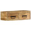 VidaXL Meuble TV mural 60x30x19 cm bois massif de manguier brut