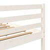 vidaXL Cadre de lit sans matelas blanc bois massif 140x200 cm