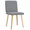 vidaXL Chaises à manger lot de 2 gris clair tissu