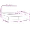 vidaXL Sommier &agrave; lattes de lit avec matelas Blanc 180x200cm Similicuir