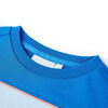 Sweatshirt pour enfants bleu vif et bleu clair 92