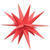 vidaXL Lumi&egrave;res de No&euml;l avec LED 3 pcs pliable rouge 100 cm