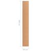 vidaXL Tapis BCF Beige 60x500 cm