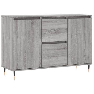 vidaXL Buffet sonoma gris 104x35x70 cm bois d'ingénierie