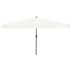 vidaXL Parasol de jardin Sable et anthracite 395 x 395 x 245 cm
