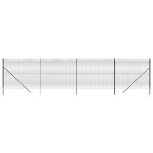 vidaXL Cl&ocirc;ture en treillis m&eacute;tallique anthracite 1,8x10 m