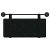 vidaXL T&ecirc;te de lit suspendue Montage mural Noir 90 x 55 x 5 cm Velours