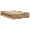vidaXL Cadre de lit sans matelas ch&ecirc;ne artisanal 160x200 cm