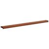 vidaXL Appui de fen&ecirc;tre Bois Brun 120 x 10 x 4,5 cm PVC