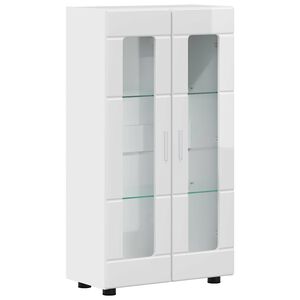 vidaXL Buffet FLORIN 55,5 x 29 x 100 cm Blanc brillant