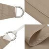 vidaXL Voile de parasol tissu oxford rectangulaire 2,5x3 m taupe