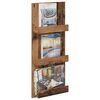 vidaXL &Eacute;tag&egrave;re &agrave; magazines avec &eacute;tag&egrave;re Bois ancien 43 x 11 x 102 cm