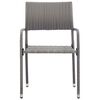 vidaXL Ensemble &agrave; manger de jardin 5 pcs R&eacute;sine tress&eacute;e Anthracite