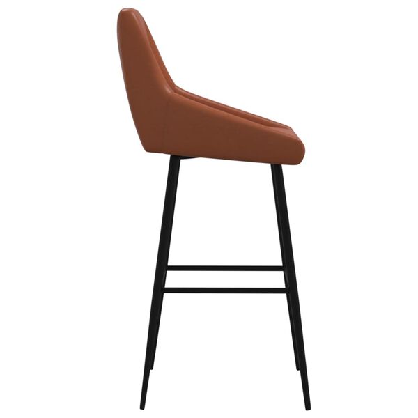 vidaXL Tabouret de bar Marron clair Similicuir