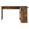 vidaXL Bureau Ch&ecirc;ne fum&eacute; 142 x 102 x 73 cm Bois d'ing&eacute;nierie