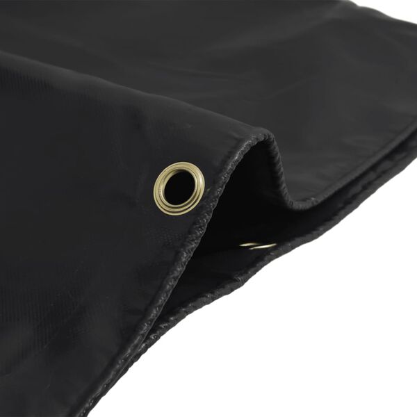 vidaXL B&acirc;che noir 5x8 m 650 g/m&sup2;