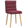 vidaXL Chaises &agrave; manger lot de 2 rouge bordeaux tissu