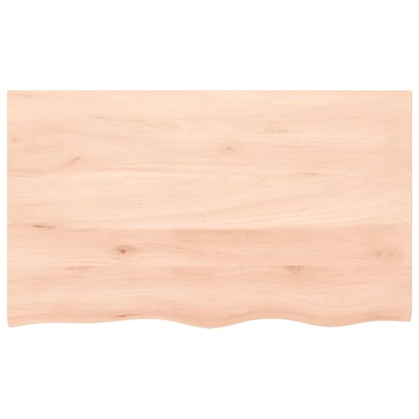 vidaXL Comptoir de salle de bain 100x60x2 cm bois massif non trait&eacute;