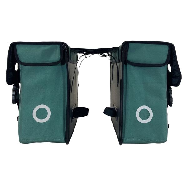 Willex Sacoches de v&eacute;lo 40 L toile vert