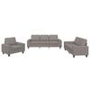 vidaXL Ensemble de canap&eacute;s 3 pcs taupe tissu