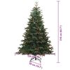 vidaXL Sapin de No&euml;l artificiel Vert 210 cm PVC, m&eacute;tal et plastique
