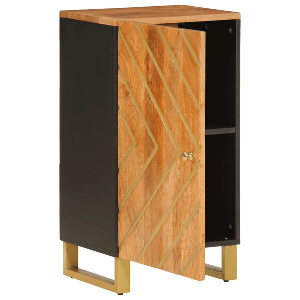 vidaXL Armoire lat&eacute;rale marron et noir 40x33,5x75 cm bois de manguier