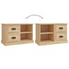 vidaXL Meuble TV ch&ecirc;ne sonoma 73x35,5x47,5 cm bois d'ing&eacute;nierie
