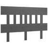 vidaXL T&ecirc;te de lit Gris 163,5x3x81 cm Bois massif de pin