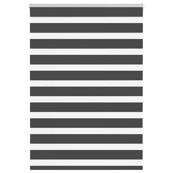 vidaXL Store z&egrave;bre noir 105x100 cm largeur du tissu 100,9 cm polyester