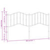 vidaXL T&ecirc;te de lit de remplacement m&eacute;tal blanc 160 cm