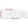 vidaXL Coussin de t&ecirc;te de lit taupe 200 cm tissu