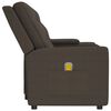 vidaXL Fauteuil de massage inclinable et porte-gobelet 2 places marron
