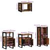 vidaXL Ensemble de mobilier de salle de bain 4 pcs Bois Recycl&eacute; Solide