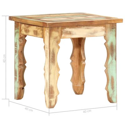 vidaXL Table basse 40x40x40 cm Bois de récupération solide