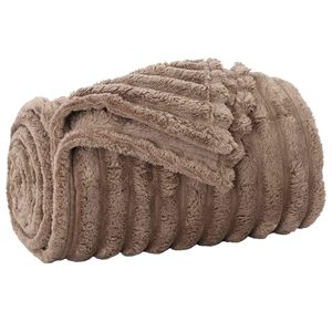 vidaXL plaid Camel 200 x 150 cm 0.8 kg Polaire