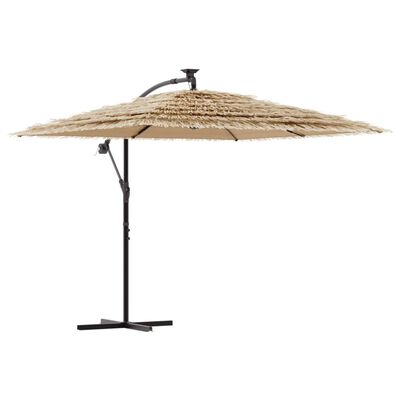 vidaXL Parasol de jardin avec mât en acier marron 246x246x230 cm