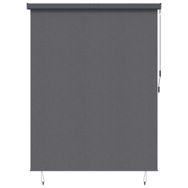 vidaXL Store enrouleur Ray&eacute; Anthracite 200 x 250 cm Tissu et Aluminium