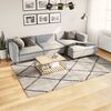 vidaXL Tapis shaggy &agrave; poils longs moderne beige anthracite 200x280 cm