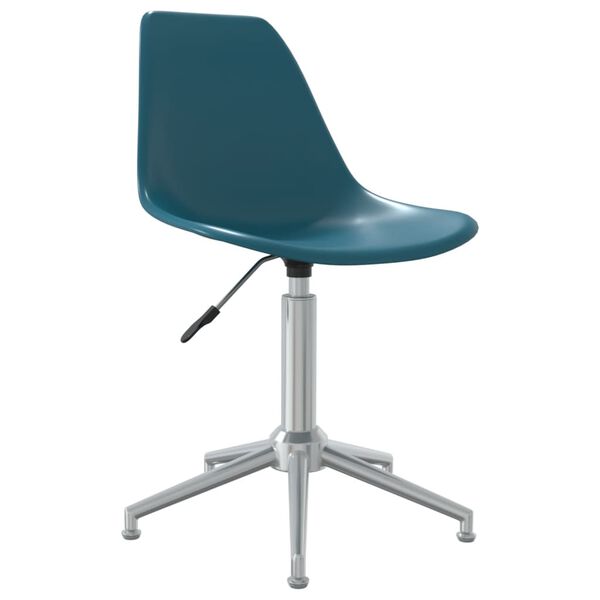 vidaXL Chaises pivotantes à manger lot de 6 Turquoise PP