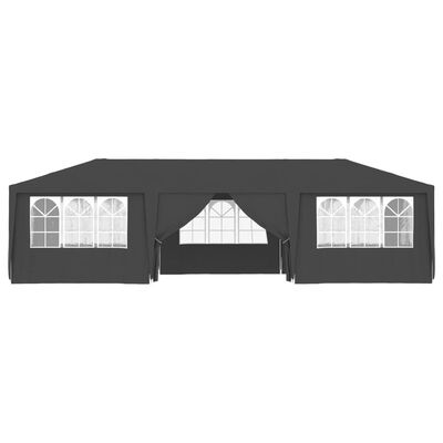 vidaXL Tente de réception et parois latérales 4x9 m Anthracite 90 g/m²