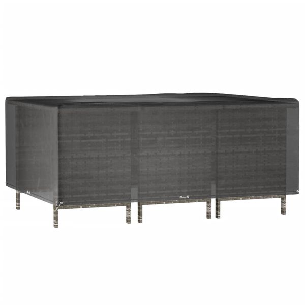 vidaXL Housse de salon de jardin 12 &oelig;illets 270x180x90cm rectangulaire