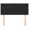 vidaXL T&ecirc;te de lit Noir 90x5x78/88 cm Velours