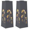 vidaXL Lumi&egrave;re de chemin LED solaire 2 pc Blanc chaud 18 x 18 x 50 cm