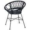 vidaXL Chaise de salle &agrave; manger 2 pcs Noir 49 x 51 x 81 cm